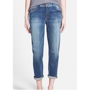 MOTHER the drop out size 28 distressed crop